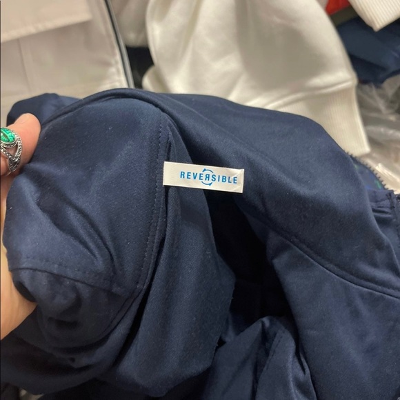 NWT Girl's X-Larg Columbia Reversible White Trail II Hooded Reversible Jacket - Picture 10 of 10